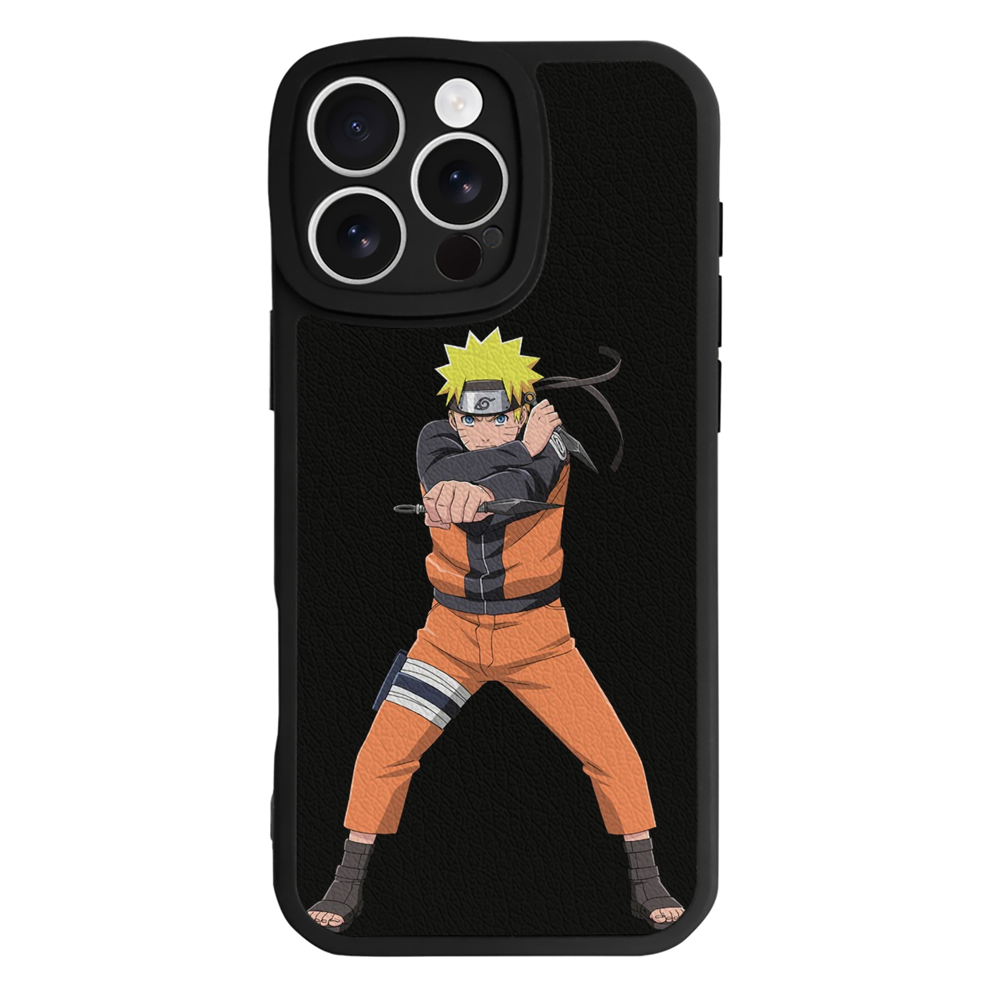 （画像用） NARUTO -ナルト- うずまき ナルト Uzumaki Naruto 【iPhone 16シリーズ対応】シリコンスマホケース（レザー調） 材質：シリコン